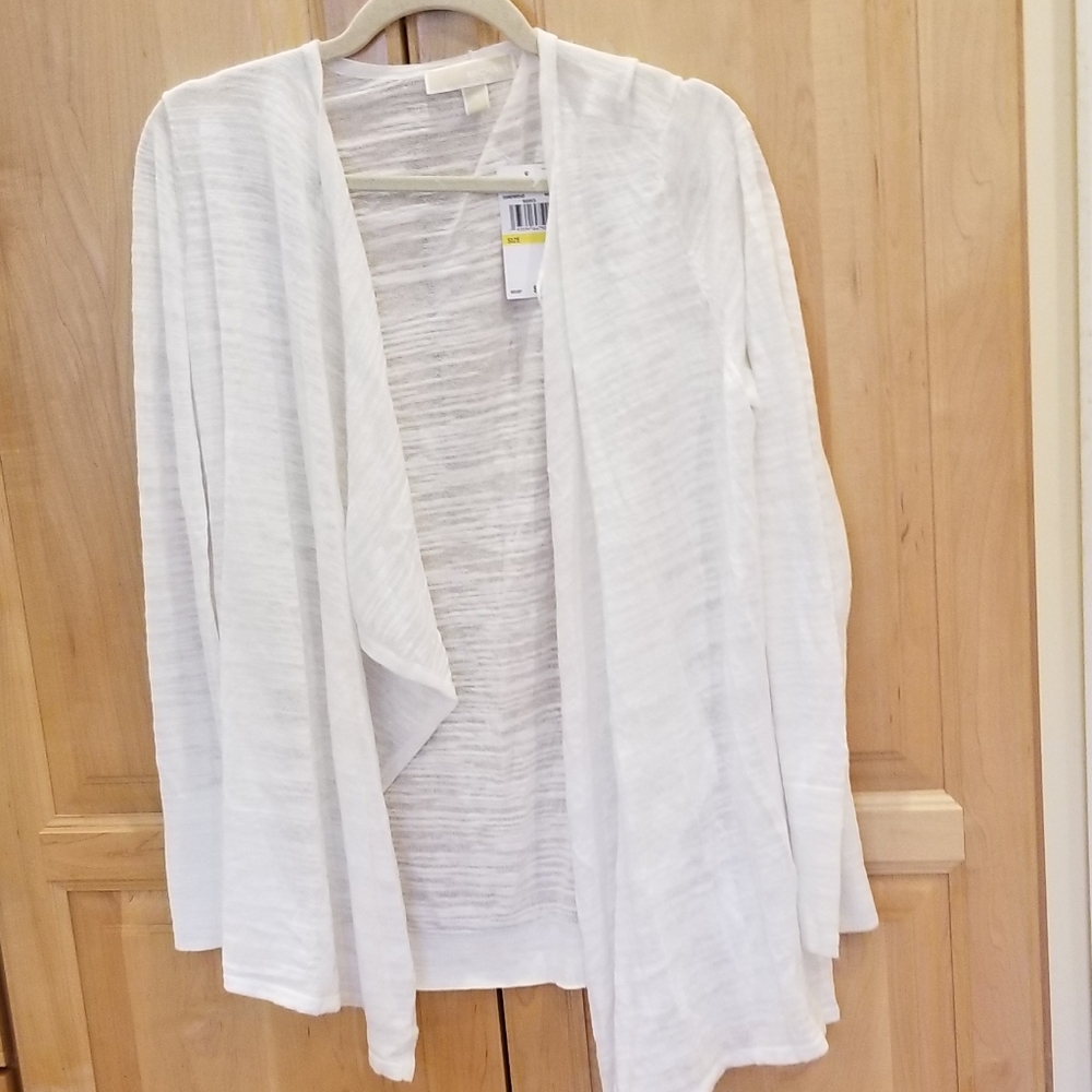 MICHAEL Kors Long Open Cardigan SZ M NWT